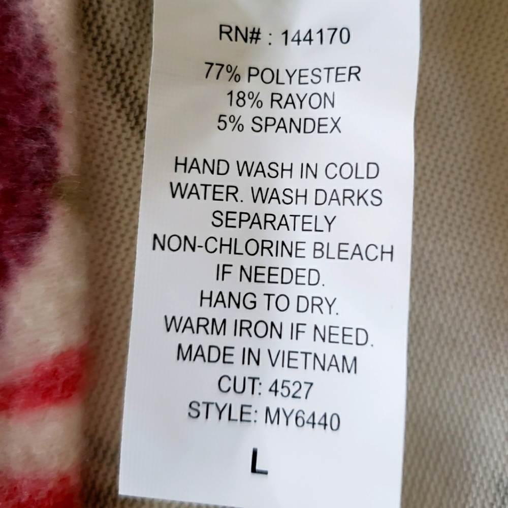 EXCLUSIVE ONE Long Sleeve Super Soft Cozy Fleece Floral Hoodie--NEW--L - Picture 12 of 14